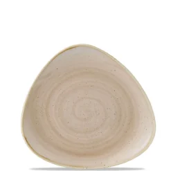 23.5x23.5 cm - Churchill Stonecast Piatto Fondo Triangolare In Porcellana Vetrificata