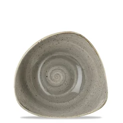 23.5x23.5 cm - Churchill Stonecast Piatto Fondo Triangolare In Porcellana Vetrificata