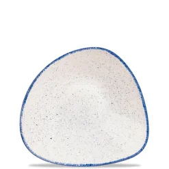 23.5x23.5 cm - Churchill Stonecast Piatto Fondo Triangolare In Porcellana Vetrificata