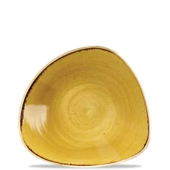 23.5x23.5 cm - Churchill Stonecast Piatto Fondo Triangolare In Porcellana Vetrificata