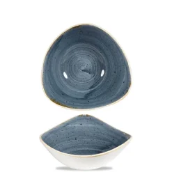 23.5x23.5 cm - Churchill Stonecast Piatto Fondo Triangolare In Porcellana Vetrificata