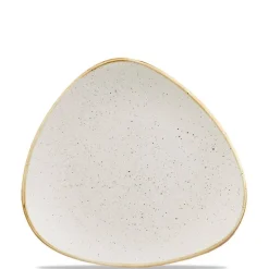 26.5x26.5 cm - Churchill Stonecast Piatto Piano Triangolare In Porcellana Vetrificata