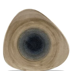 26.5x26.5 cm - Churchill Stonecast Piatto Piano Triangolare In Porcellana Vetrificata