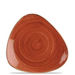 26.5x26.5 cm - Churchill Stonecast Piatto Piano Triangolare In Porcellana Vetrificata