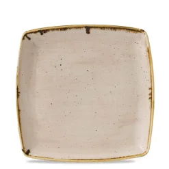 26.8x26.8 cm - Churchill Stonecast Piatto Piano Quadrato In Porcellana Vetrificata