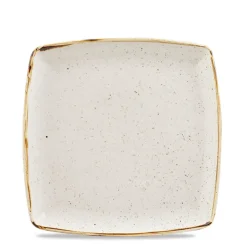 26.8x26.8 cm - Churchill Stonecast Piatto Piano Quadrato In Porcellana Vetrificata