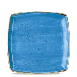 26.8x26.8 cm - Churchill Stonecast Piatto Piano Quadrato In Porcellana Vetrificata