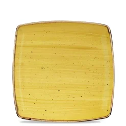 26.8x26.8 cm - Churchill Stonecast Piatto Piano Quadrato In Porcellana Vetrificata
