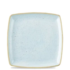 26.8x26.8 cm - Churchill Stonecast Piatto Piano Quadrato In Porcellana Vetrificata