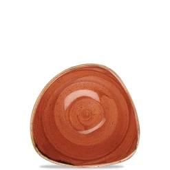 15.3x15.3 cm - Churchill Stonecast Piatto Fondo Triangolare In Porcellana Vetrificata
