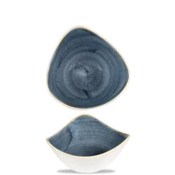 15.3x15.3 cm - Churchill Stonecast Piatto Fondo Triangolare In Porcellana Vetrificata