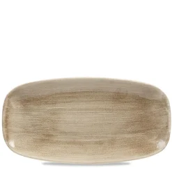 29.5x15.3 cm - Churchill Stonecast Piatto Vassoio Rettangolare In Porcellana Vetrificata