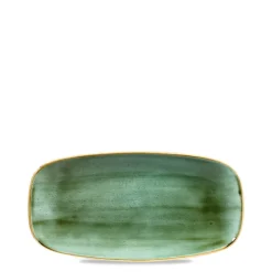 29.5x15.3 cm - Churchill Stonecast Piatto Vassoio Rettangolare In Porcellana Vetrificata
