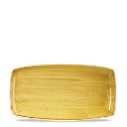 35x18.5 cm - Churchill Stonecast Piatto Vassoio Rettangolare In Porcellana Vetrificata