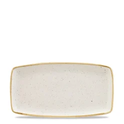 35x18.5 cm - Churchill Stonecast Piatto Vassoio Rettangolare In Porcellana Vetrificata
