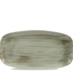 35.5x18.9 cm - Churchill Stonecast Piatto Vassoio Rettangolare In Porcellana Vetrificata