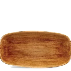 35.5x18.9 cm - Churchill Stonecast Piatto Vassoio Rettangolare In Porcellana Vetrificata