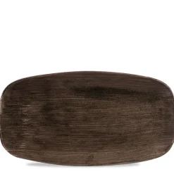 35.5x18.9 cm - Churchill Stonecast Piatto Vassoio Rettangolare In Porcellana Vetrificata