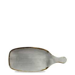 28.4x12.3 cm - Churchill Stonecast Piatto Vassoio Con Manico Rettangolare In Porcellana Vetrificata