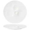 31.2x30.7 cm - Essentia Magnesium Moon Piatto Presentazione Irregolare In Porcellana - Set 2 Pz