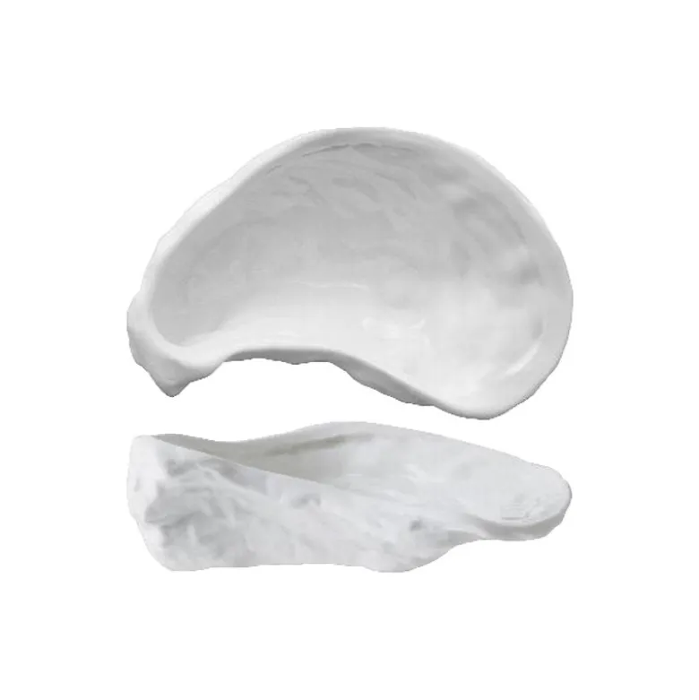 12.5x7.8 cm - Essentia Oyster Coppetta In Porcellana Set 6 Pz