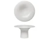 14x7.8 cm - Essentia 50's Era Piatto Presentazione Alzata Gourmet Bassa In Porcellana Set 4 Pz