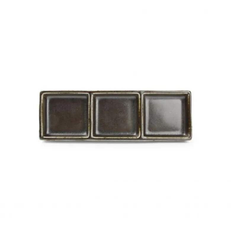 24x8 cm - F2D Ceres Vassoio In Porcellana - Set 4 Pz