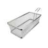 21x11 cm - Ilsa Mini Cestello Porta Snack Rettangolare In Acciaio Inox 18/10