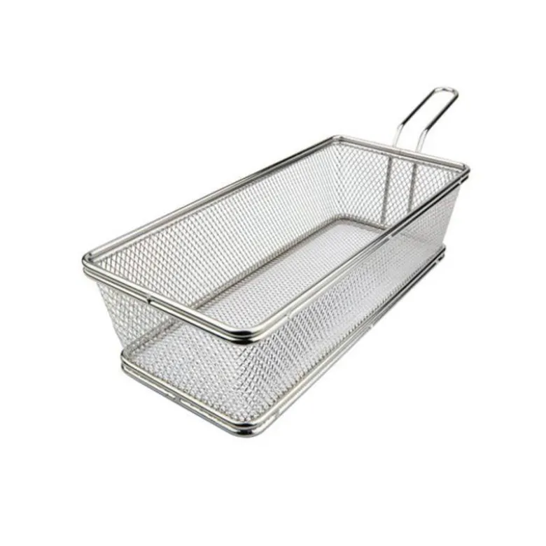 21x11 cm - Ilsa Mini Cestello Porta Snack Rettangolare In Acciaio Inox 18/10