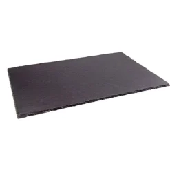 45x30 cm - Ilsa Piatto Vassoio Rettangolare In Ardesia - Set 6 Pz