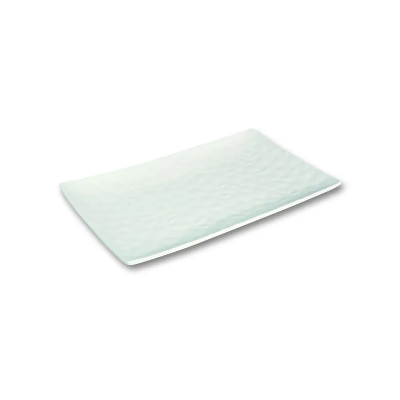 20.5x12.5 cm - Le Coq Hesperis Piatto Presentazione Vassoio Rettangolare In Porcellana Set 6 Pz