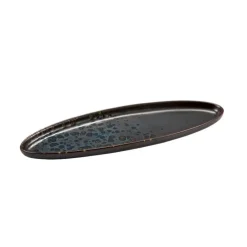 37.5x11.5 cm - Le Coq Phobos Vassoio Ovale In Stoneware Set 6 Pz