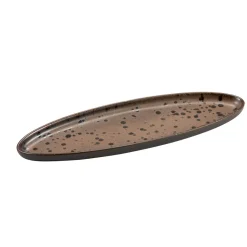 31x10 cm - Le Coq Phobos Vassoio Ovale In Stoneware Set 6 Pz
