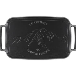 40x26 cm - Le Creuset BBQ Outdoor Piastra Rettangolare Liscia In Ghisa