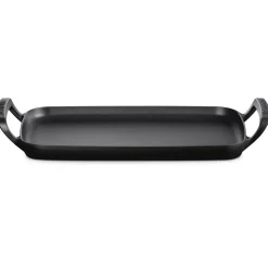40x26 cm - Le Creuset BBQ Outdoor Piastra Rettangolare Liscia In Ghisa