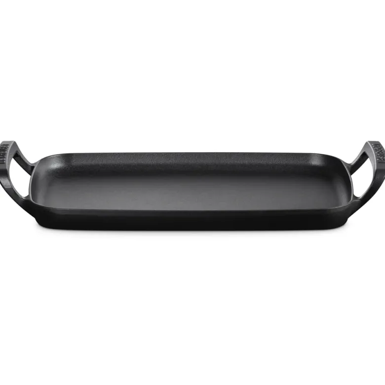 40x26 cm - Le Creuset BBQ Outdoor Piastra Rettangolare Liscia In Ghisa