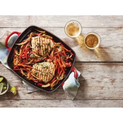 30x27 cm - Le Creuset Evolution Grill Bistecchiera Rettangolare Profondo In Ghisa Vetrificata