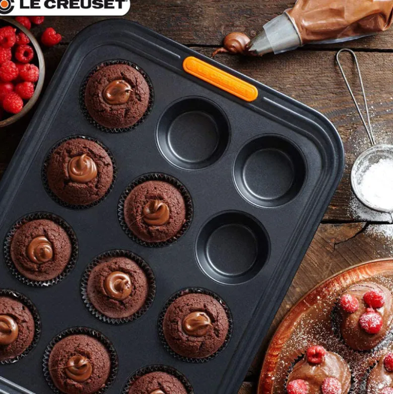 40x30 cm - Le Creuset Forme Speciali Stampo Muffin Rettangolare 12 Impronte Antiaderente