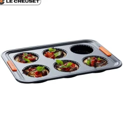 39x27 cm - Le Creuset Forme Speciali Stampo Crostatine Rettangolare 6 Impronte Antiaderente