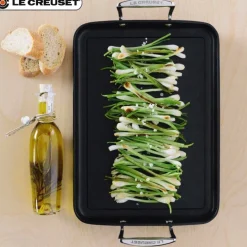 35x25 cm - Le Creuset Les Forgées Bistecchiera Rettangolare In Alluminio Antiaderente