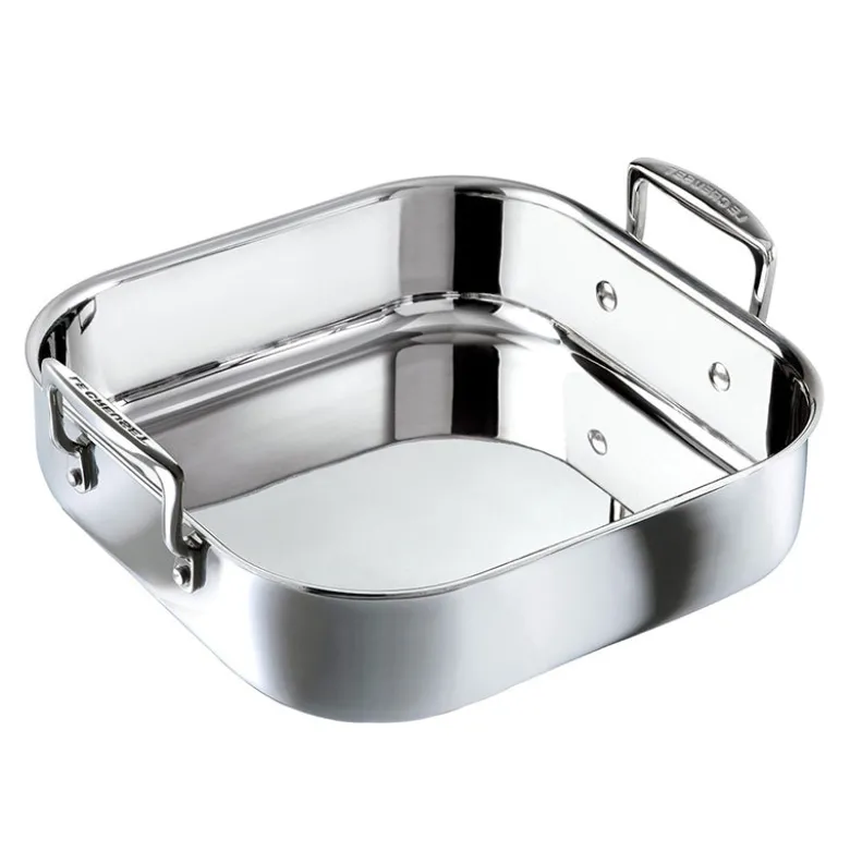 26x26 cm - Le Creuset Teglia Quadrata In Acciaio Inox