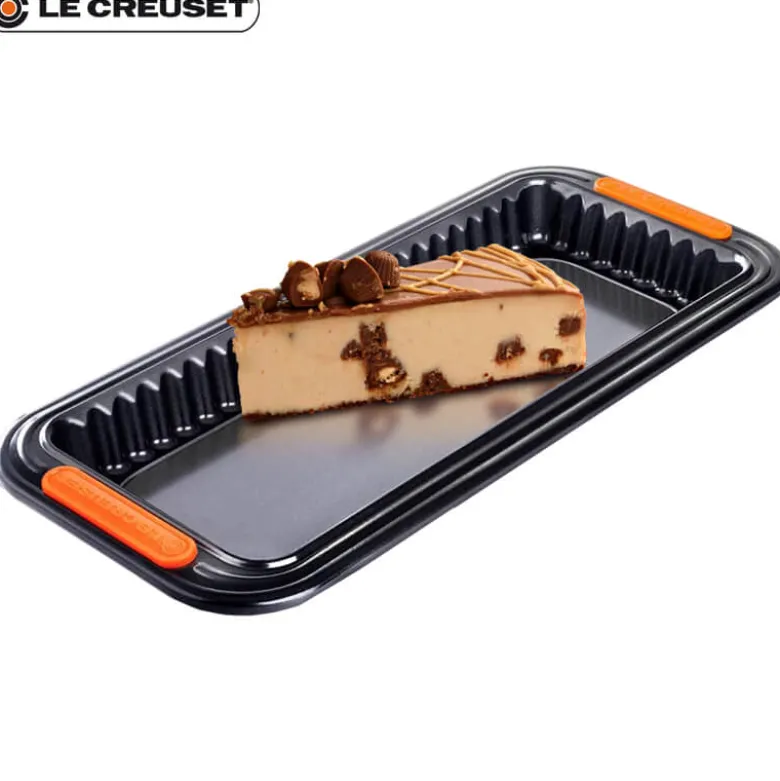 33x13 cm - Le Creuset Tortiera Base Removibile Rettangolare Antiaderente
