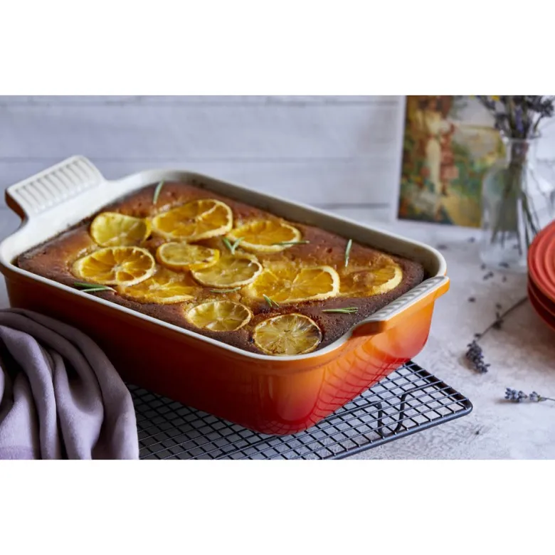 32x24 cm - Le Creuset Tradition Pirofila Rettangolare In Gres Vetrificato