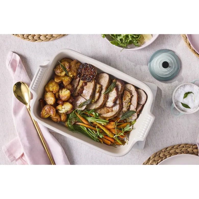 32x24 cm - Le Creuset Tradition Pirofila Rettangolare In Gres Vetrificato