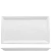 31x18 cm - Lioness Justwhite Piatto Vassoio Rettangolare In Porcellana - Set 3 Pz