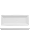 22.5x8.7 cm - Lioness Justwhite Piatto Presentazione Rettangolare In Porcellana - Set 6 Pz
