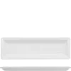 26.7x8.7 cm - Lioness Justwhite Piatto Vassoio Rettangolare In Porcellana - Set 6 Pz