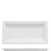 17.8x8.7 cm - Lioness Justwhite Piatto Presentazione Rettangolare In Porcellana - Set 6 Pz