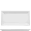 27x14 cm - Lioness Justwhite Piatto Vassoio Rettangolare In Porcellana - Set 6 Pz