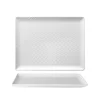 31x24 cm - Marrakesh Piatto Piano Rettangolare Decorato In Porcellana Set 6 Pz